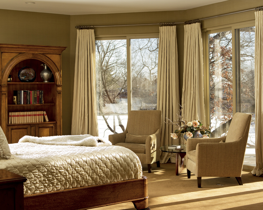 Beautiful Bedroom with the Drapes Open